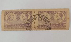 BRASIL- REPÚBLICA – SELO COMEMORATIVO - RHM #C213 - 40cents. - GETÚLIO VARGAS 1945