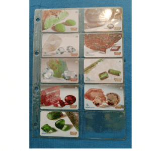 Cartão Telefônico Gemas - Pedras Preciosas - Acervo Goiano (9 cartões)