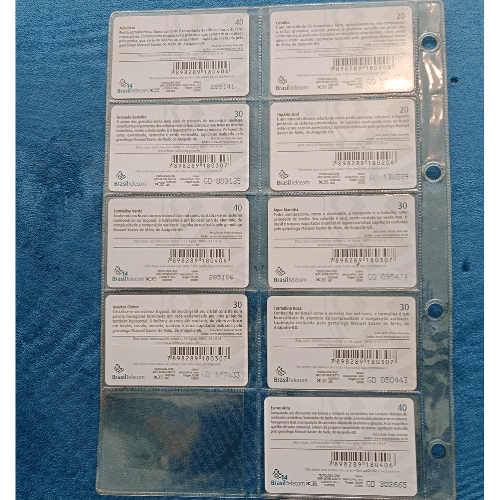 | Casa do Colecionador Cartão Telefônico Gemas - Pedras Preciosas - Acervo Goiano (9 cartões)