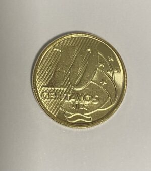 Lançamento moeda 10 centavo 2025 Flor de cunho