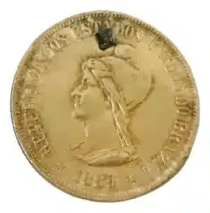 Moeda 500 Reis 1889 Prata. Com Furo
