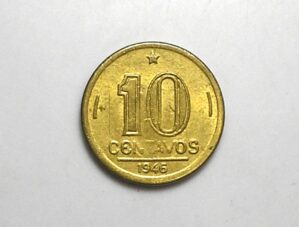 Peça bonita de 10 Centavos 1946 - Sob - Getúlio