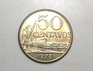 Peça bonita de 50 Centavos 1978 flor de cunho - Indio