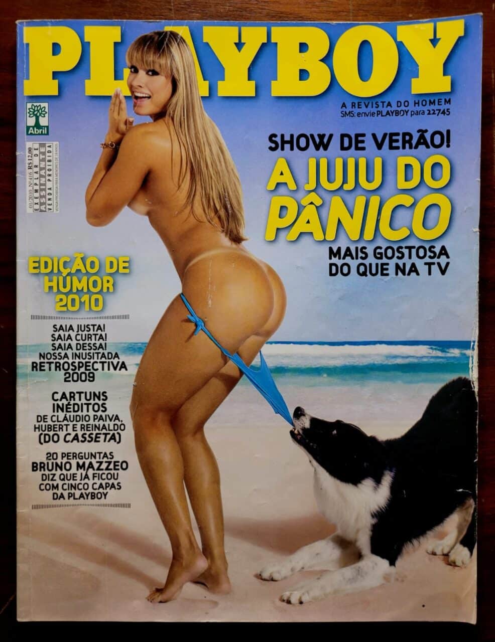 | Casa do Colecionador Playboy Nº 416 (Janeiro/2010) Juju Salimeni - Pânico na TV | Revista com Pôster