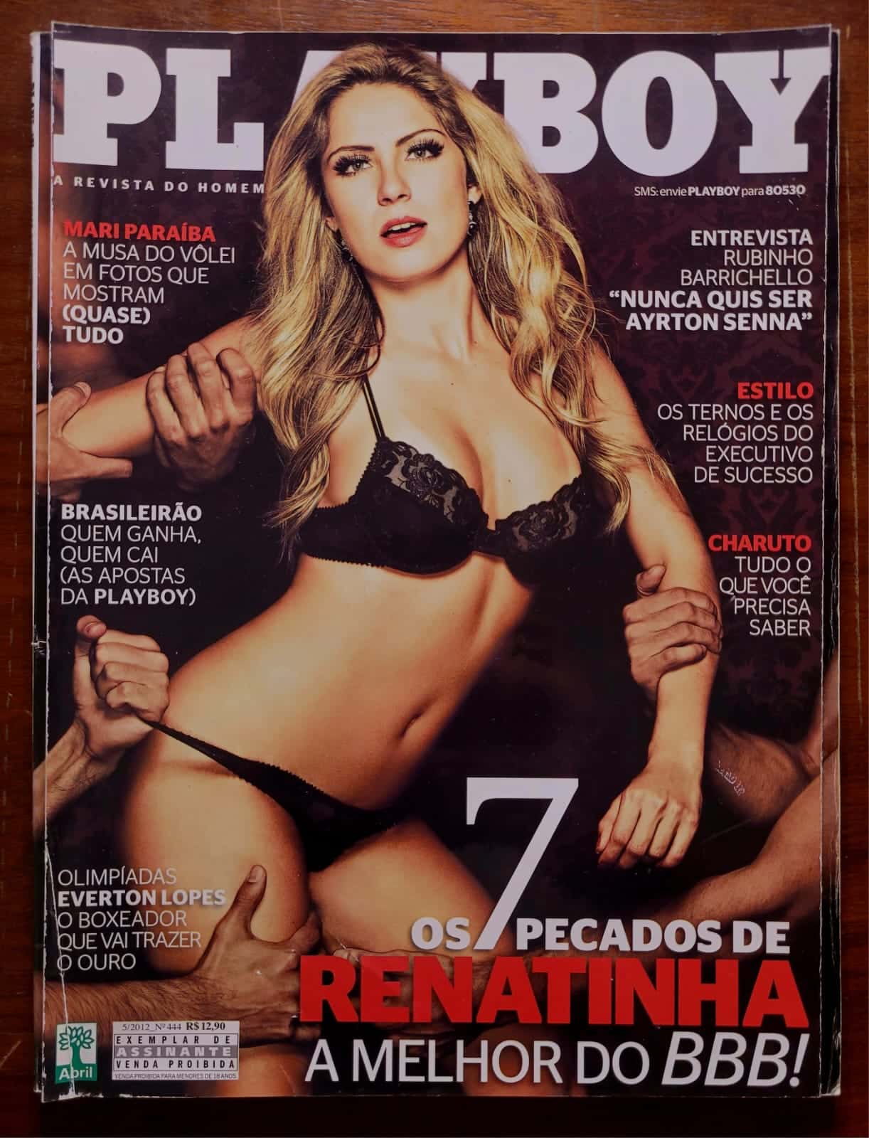 | Casa do Colecionador Playboy Nº 444 (Maio/2012) Renata Dávilla - Renatinha do Big Brother Brasil 12 (Revista com Pôster)