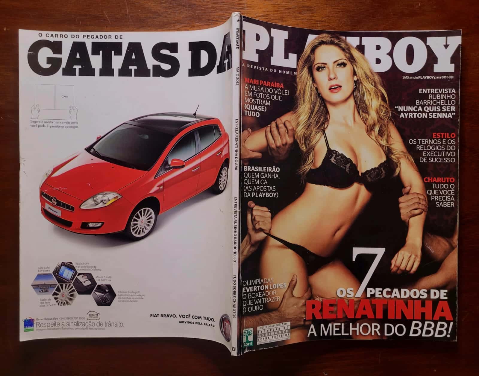 | Casa do Colecionador Playboy Nº 444 (Maio/2012) Renata Dávilla - Renatinha do Big Brother Brasil 12 (Revista com Pôster)