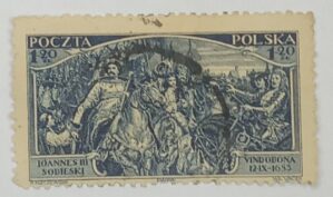 POLONIA - 250º ANIVERSÁRIO - selo stamp scott #278 1,20z - LIBERTAÇÃO DE VIENA - 1933
