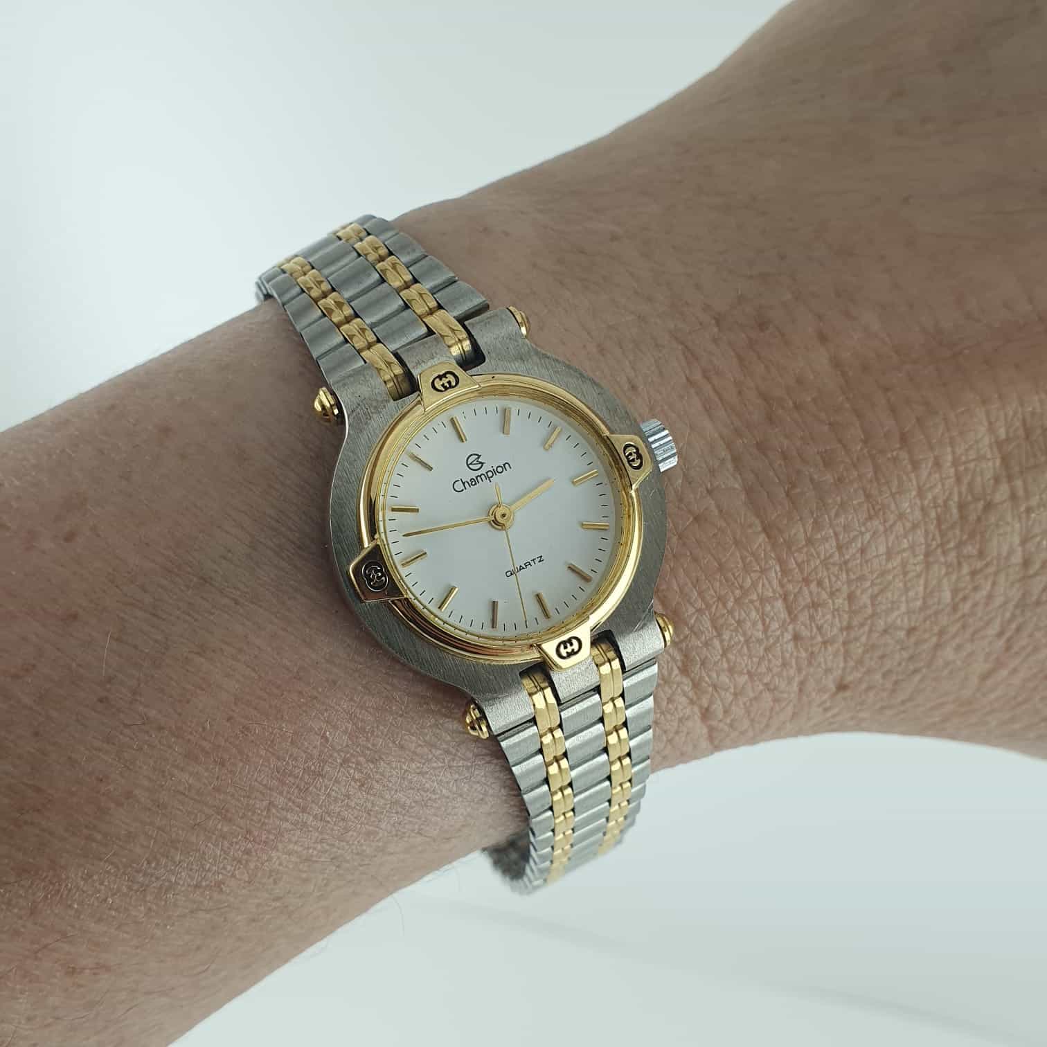 | Casa do Colecionador Relógio Champion Mod CH29003 Society Feminino Vintage (Frete Grátis)