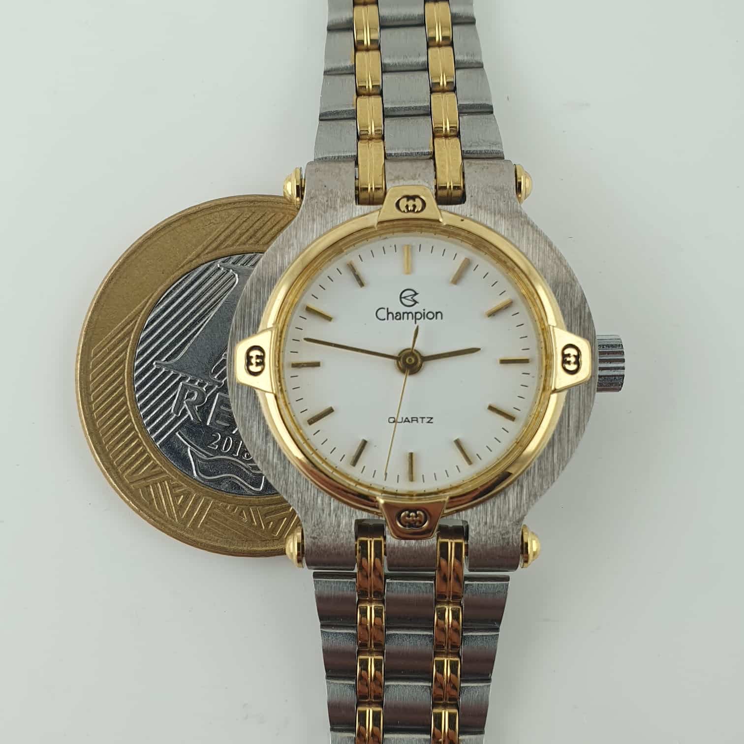 | Casa do Colecionador Relógio Champion Mod CH29003 Society Feminino Vintage (Frete Grátis)