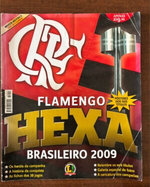 Revista Lance Edição especial - Flamengo Hexa 2009 - poster dos 6 títulos