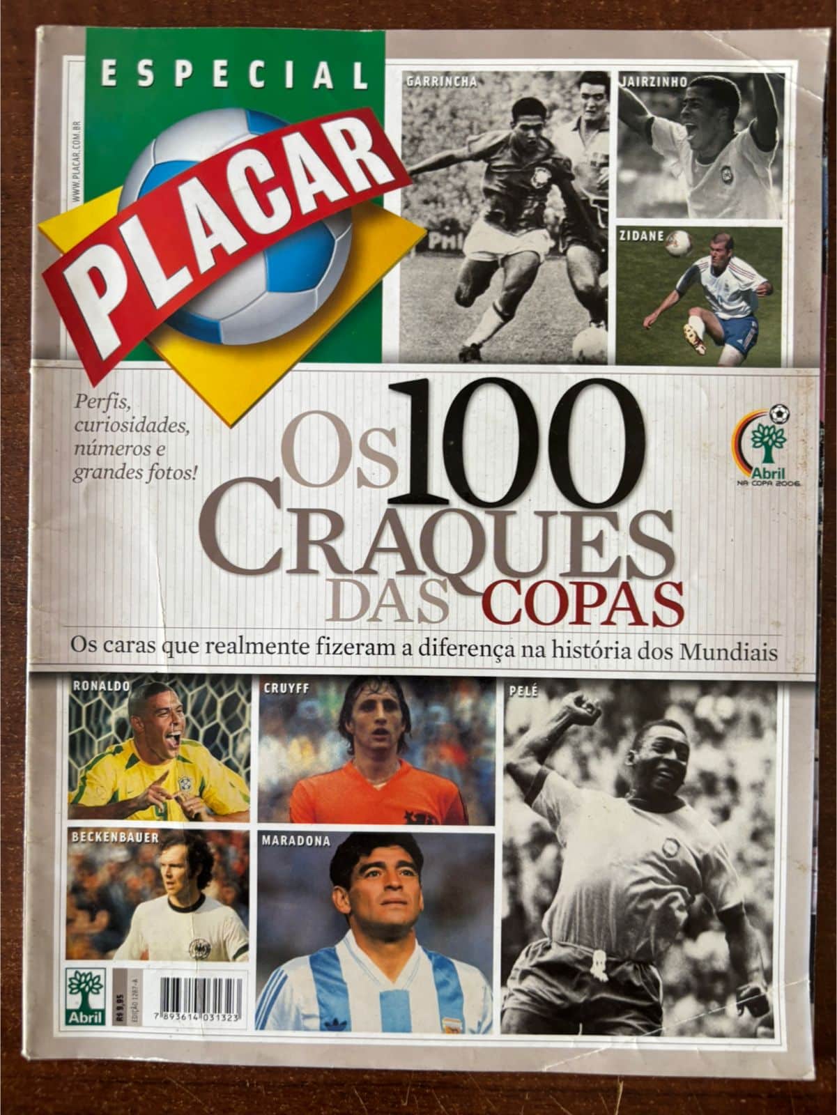 | Casa do Colecionador Revista Placar - edição especial - Os 100 craques das copas