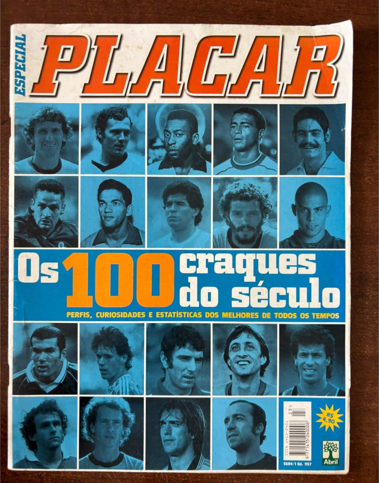 | Casa do Colecionador Revista Placar Edição especial - Os 100 Craques do Século
