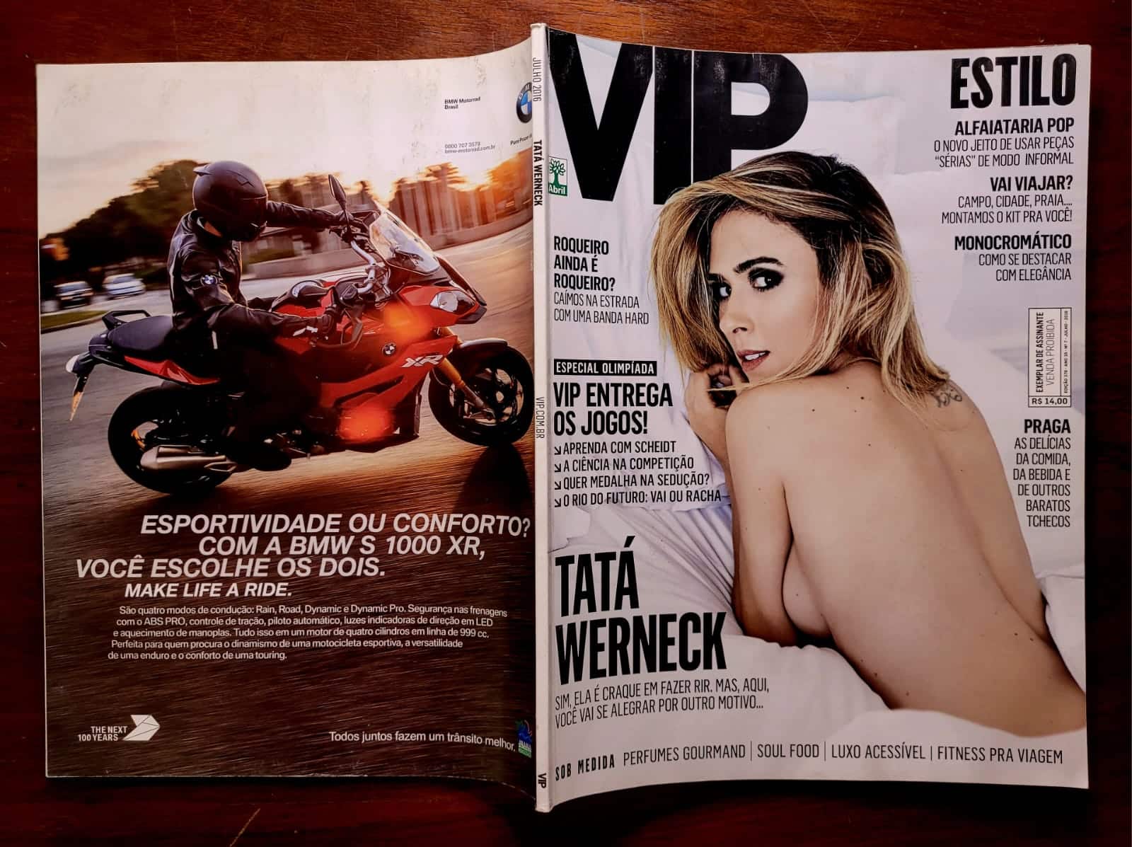 | Casa do Colecionador Revista VIP Nº 376 (Julho/2016) Tatá Werneck na Capa – Edição Completa para Colecionadores