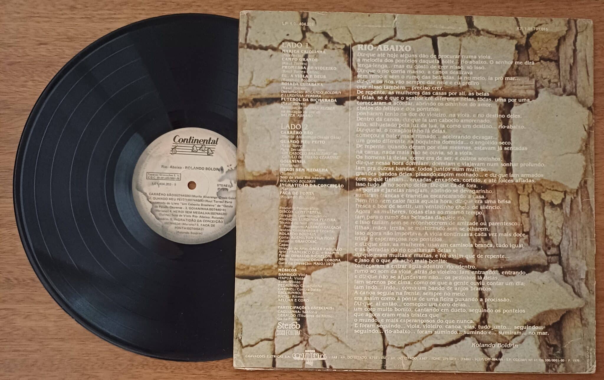 | Casa do Colecionador Vinil lp Continental Rolando Boldrin Rio-abaixo
