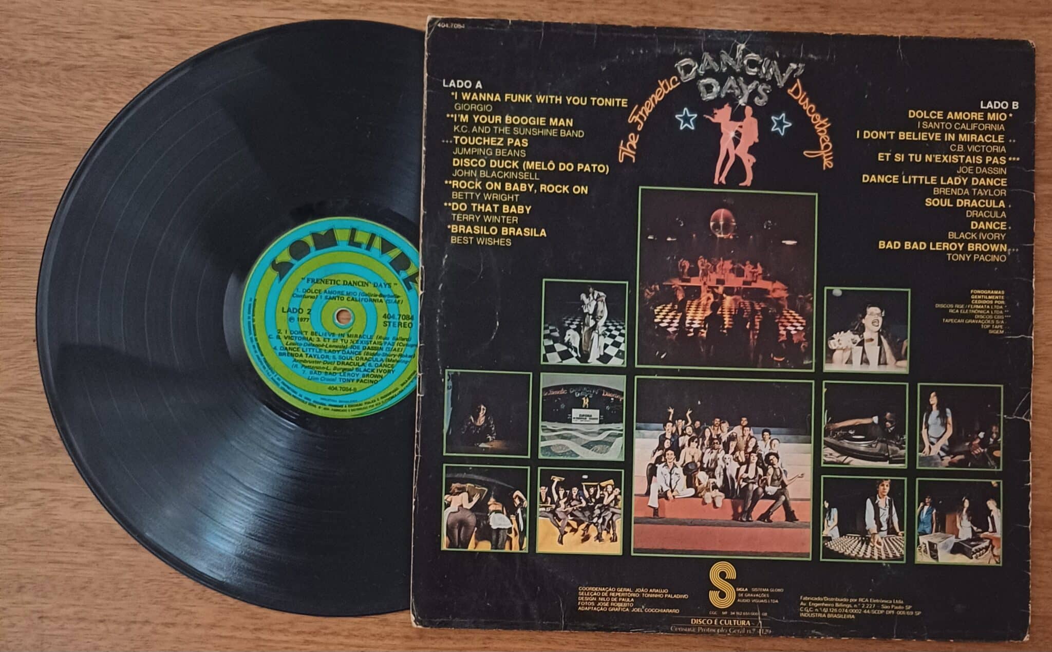 | Casa do Colecionador Vinil lp the frenetic dancing days discotheque. Giorgio I Santo Califórnia.