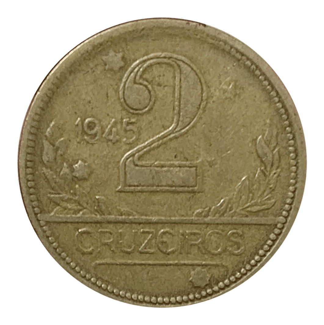 | Casa do Colecionador 2 Cruzeiros 1945 S/Sigla Sku 2249