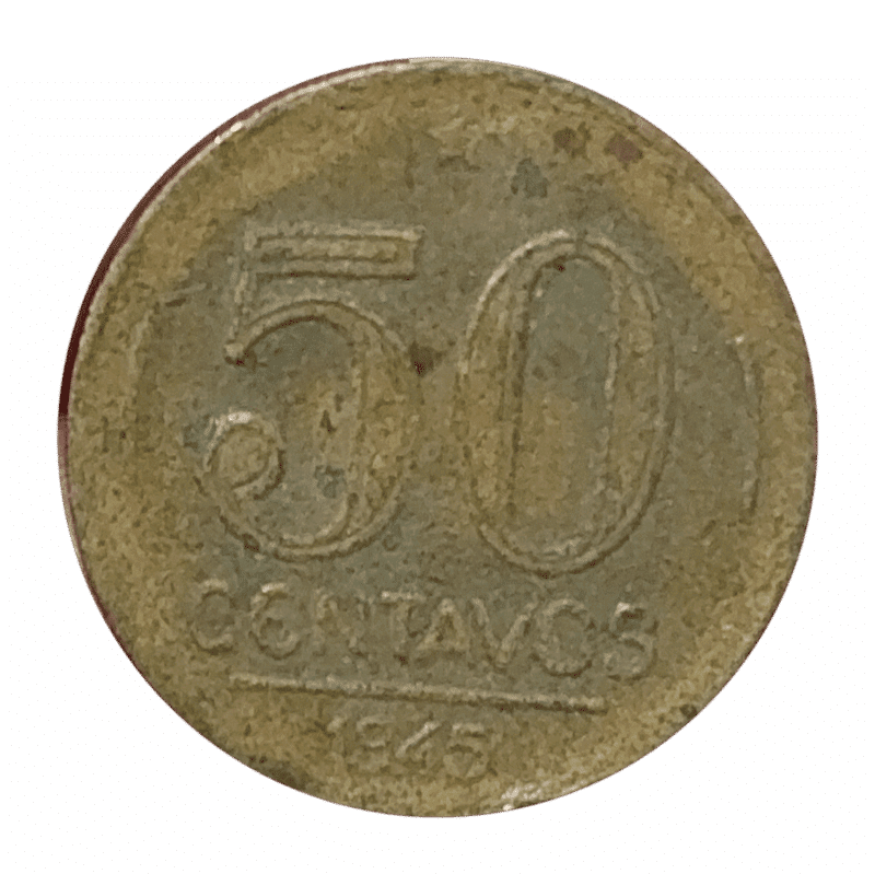 50 Centavos 1945 S/Sigla Getúlio Vargas Sku 2253
