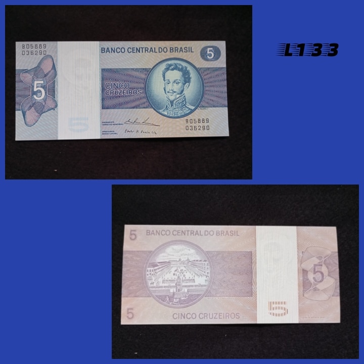 | Casa do Colecionador 5 Cruzeiros 1974 C135 L133