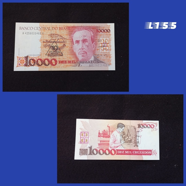 | Casa do Colecionador 10 Mil Cruzados 1990 C203 carimbo 10 Cruzados Novos L155