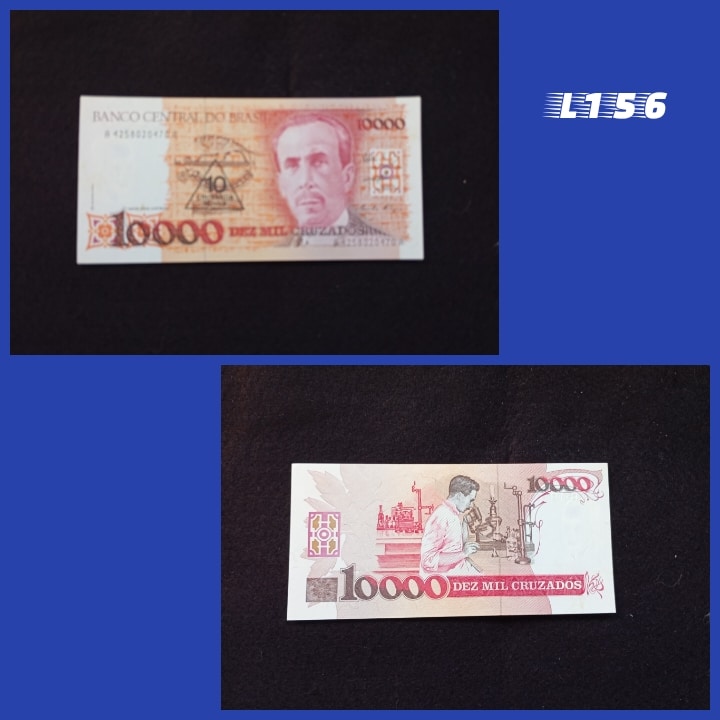 | Casa do Colecionador 10 Mil Cruzados 1990 C203 carimbo 10 Cruzados Novos L156
