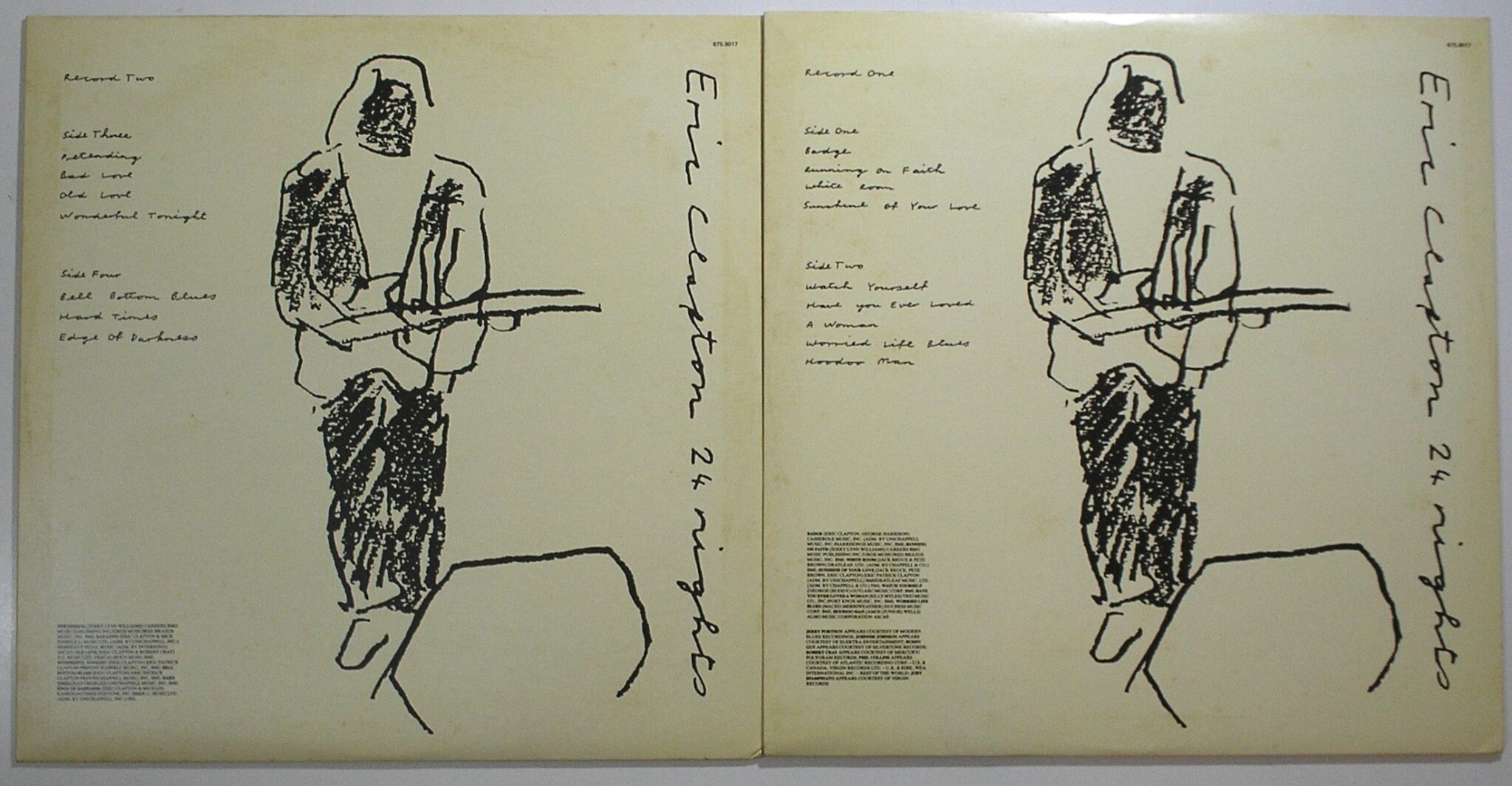 | Casa do Colecionador Álbum Duplo Vinil Disco "Eric Claptonl " 24 night / - Parada 1990 - 1991 / WB records / Exclusivo para colecionador em excelente estado de conservação / peça rara
