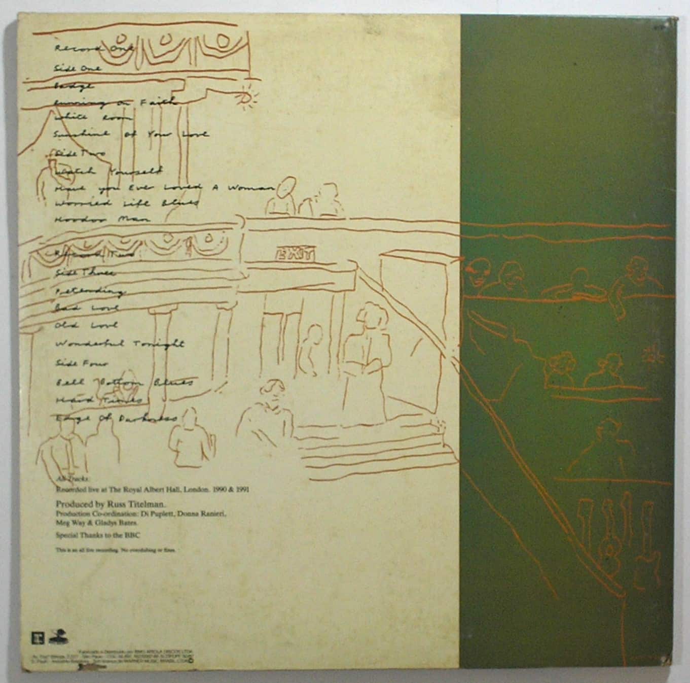 | Casa do Colecionador Álbum Duplo Vinil Disco "Eric Claptonl " 24 night / - Parada 1990 - 1991 / WB records / Exclusivo para colecionador em excelente estado de conservação / peça rara