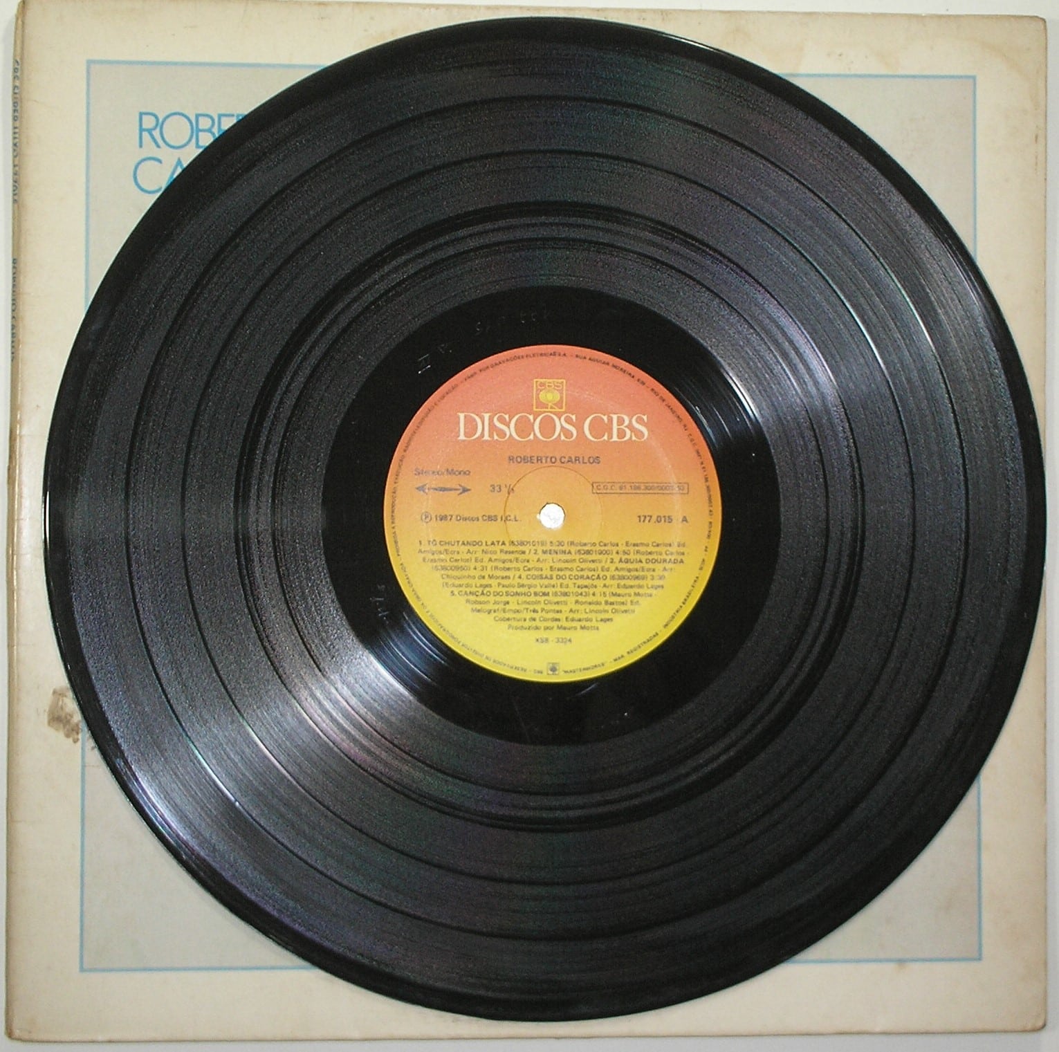 | Casa do Colecionador Álbum Vinil Disco "Quem não gosta do Roberto Carlos "-To chutando lata / - Parada 1987 (Grandes Sucessos / CBS / Em muito bom estado de conservação