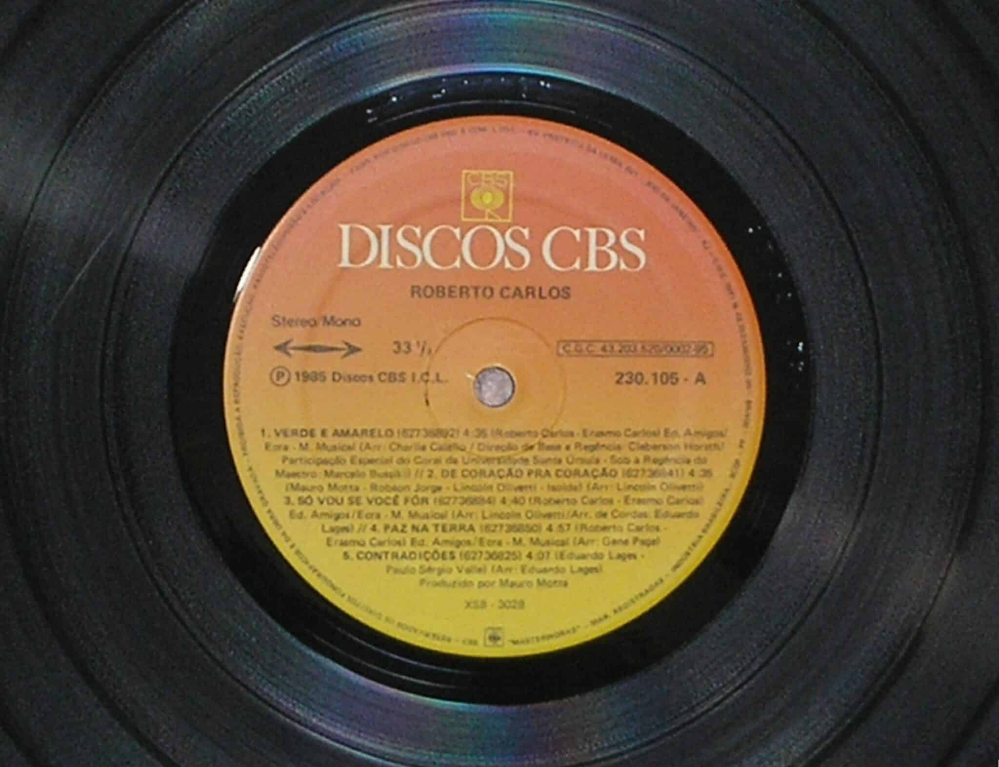 | Casa do Colecionador Álbum Vinil Disco "Quem não gosta do Roberto Carlos "-Verde e Amarelo / - Parada 1985 (Grandes Sucessos / CBS / Em ótimo estado de conservação