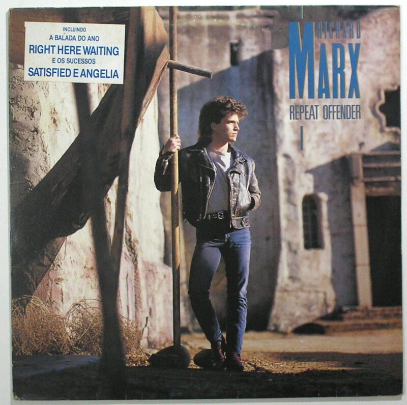 Álbum Vinil Disco " Richard Marx " Repeat defender / - Parada 1989 (Sucessos) / EMI - Usa / Em Excelente estado de conservação / Para coleção