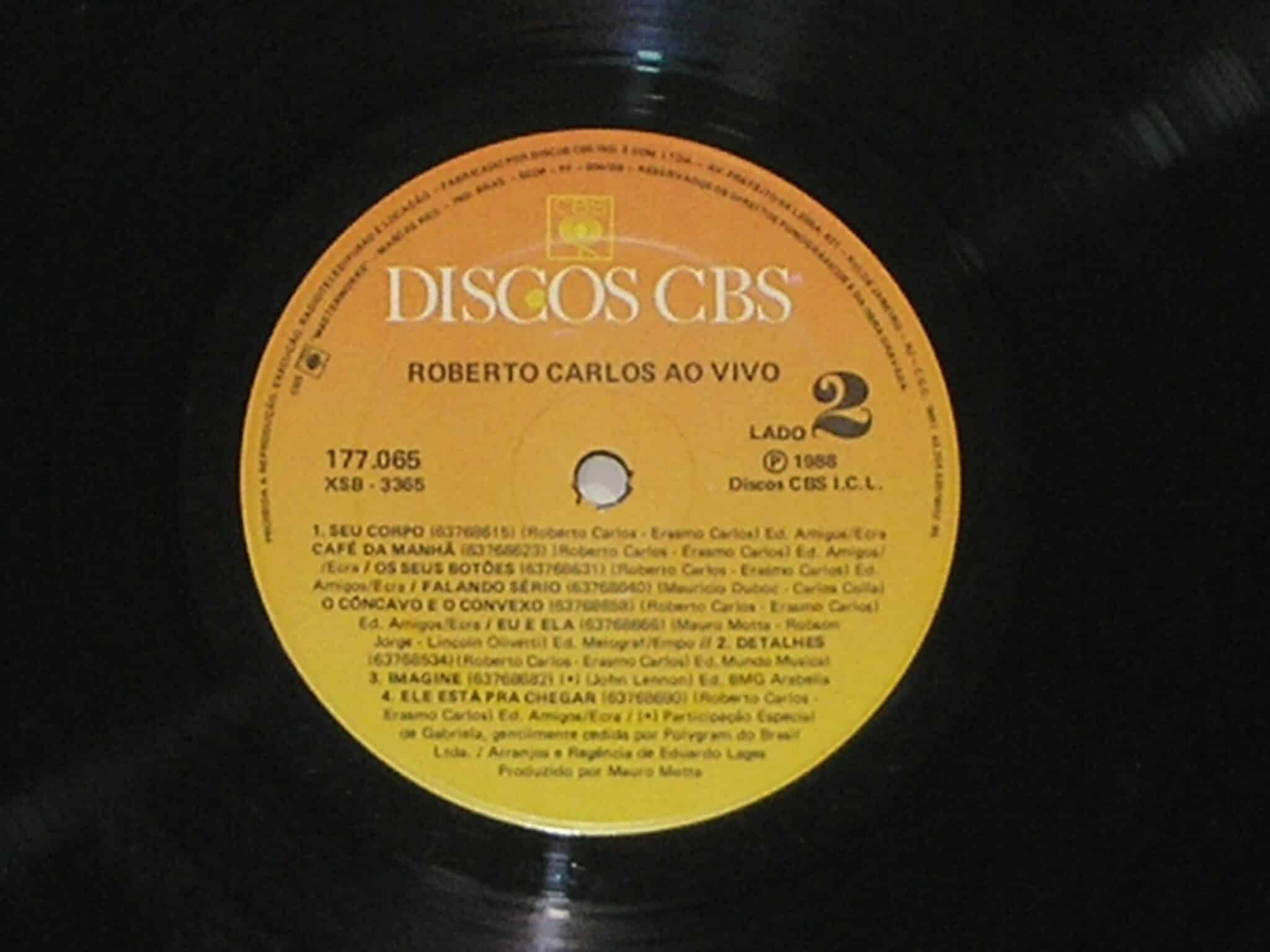 | Casa do Colecionador Álbum Vinil Disco "Roberto Carlos "-Abertura instrumental - Proposta / - Parada 1988 (Grandes Sucessos / CBS / Em excelente estado de conservação