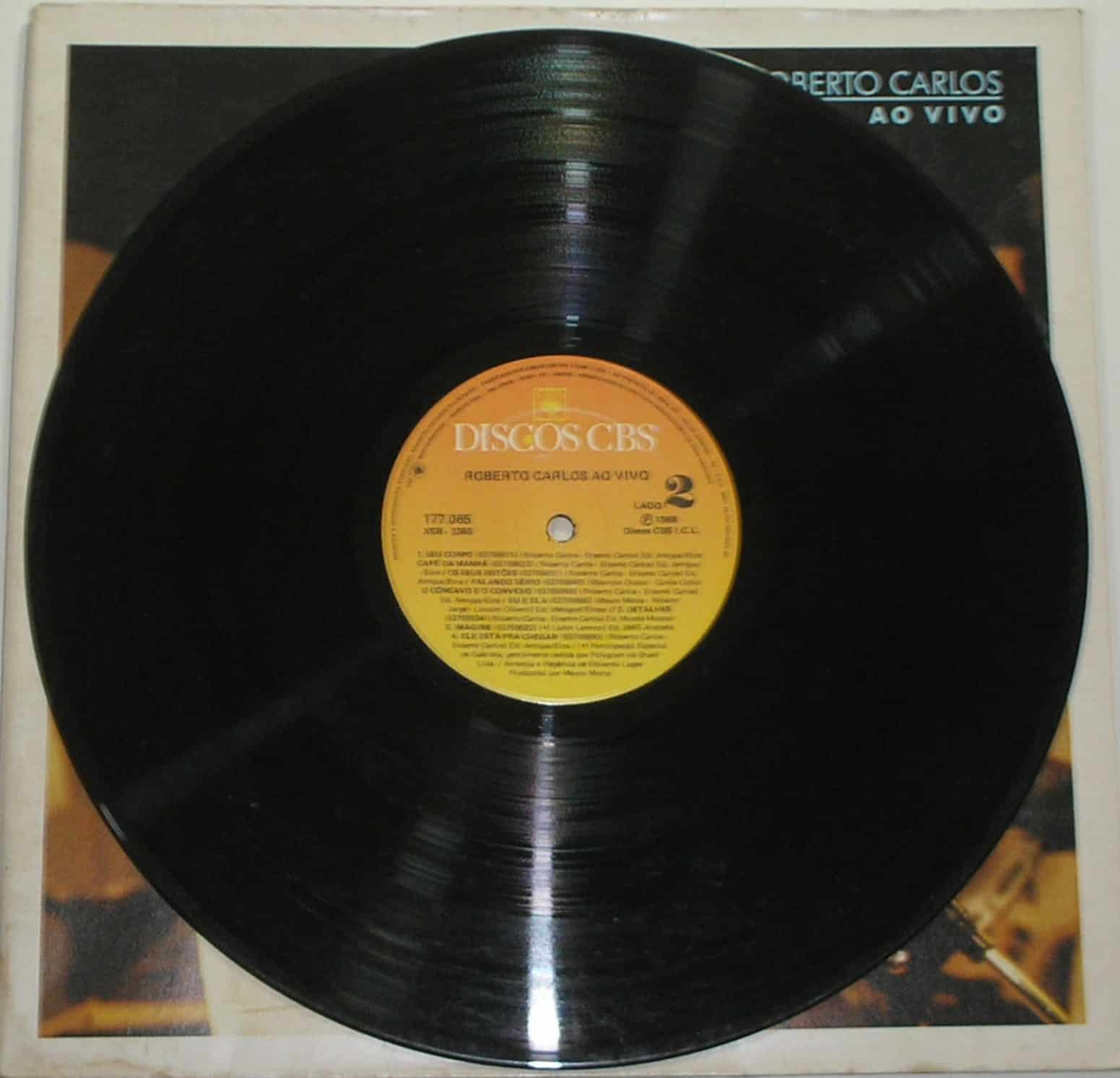 | Casa do Colecionador Álbum Vinil Disco "Roberto Carlos "-Abertura instrumental - Proposta / - Parada 1988 (Grandes Sucessos / CBS / Em excelente estado de conservação