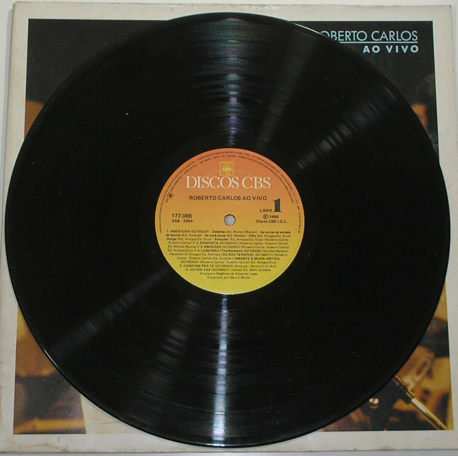 | Casa do Colecionador Álbum Vinil Disco "Roberto Carlos "-Abertura instrumental - Proposta / - Parada 1988 (Grandes Sucessos / CBS / Em excelente estado de conservação