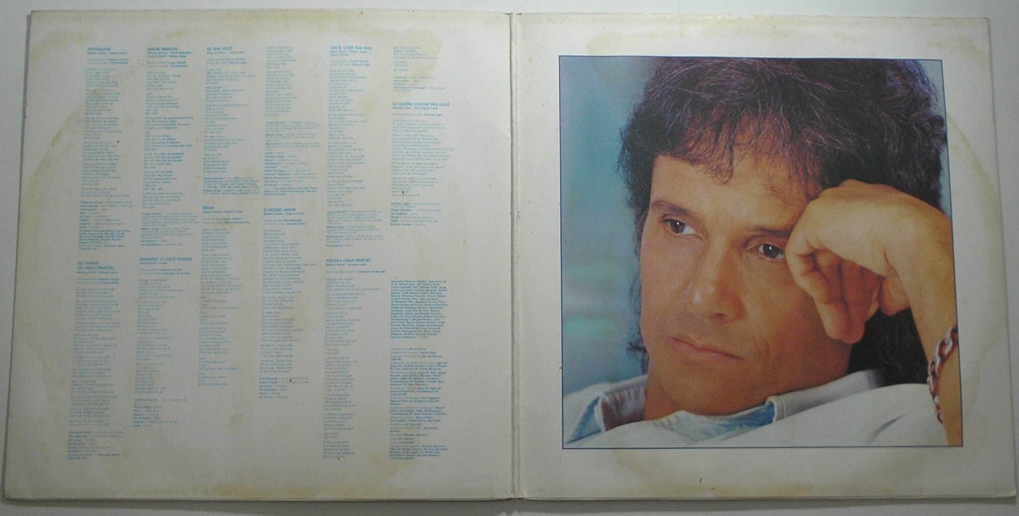 | Casa do Colecionador Álbum Vinil Disco "Roberto Carlos "- Apocalipse / - Parada 1986 (Grandes Sucessos / CBS / Em excelente estado de conservação