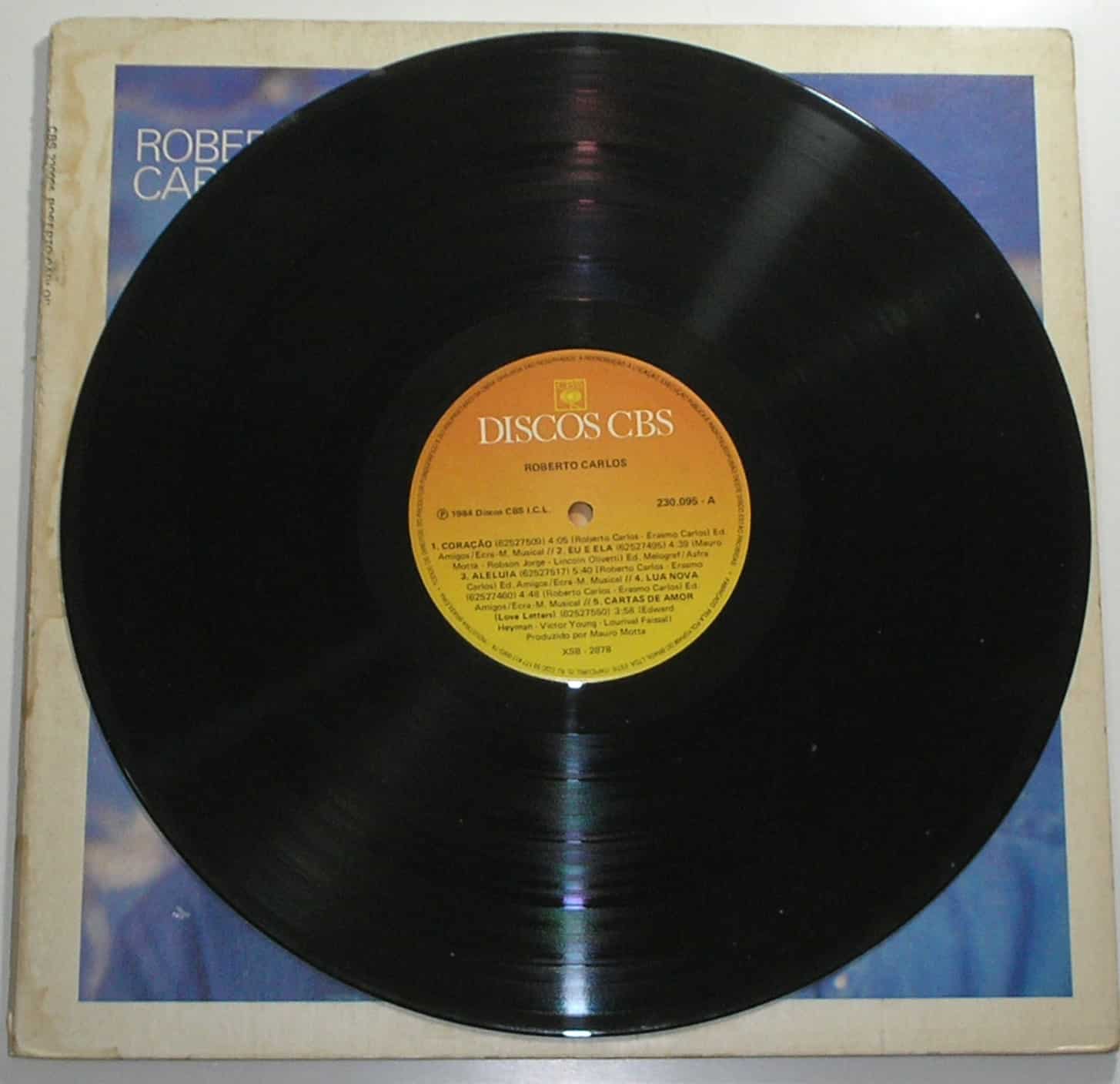 | Casa do Colecionador Álbum Vinil Disco "Roberto Carlos "- Coração / - Parada 1984 (Grandes Sucessos / CBS / Em excelente estado de conservação