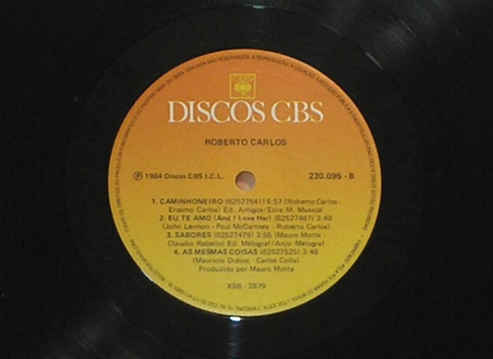| Casa do Colecionador Álbum Vinil Disco "Roberto Carlos "- Coração / - Parada 1984 (Grandes Sucessos / CBS / Em excelente estado de conservação