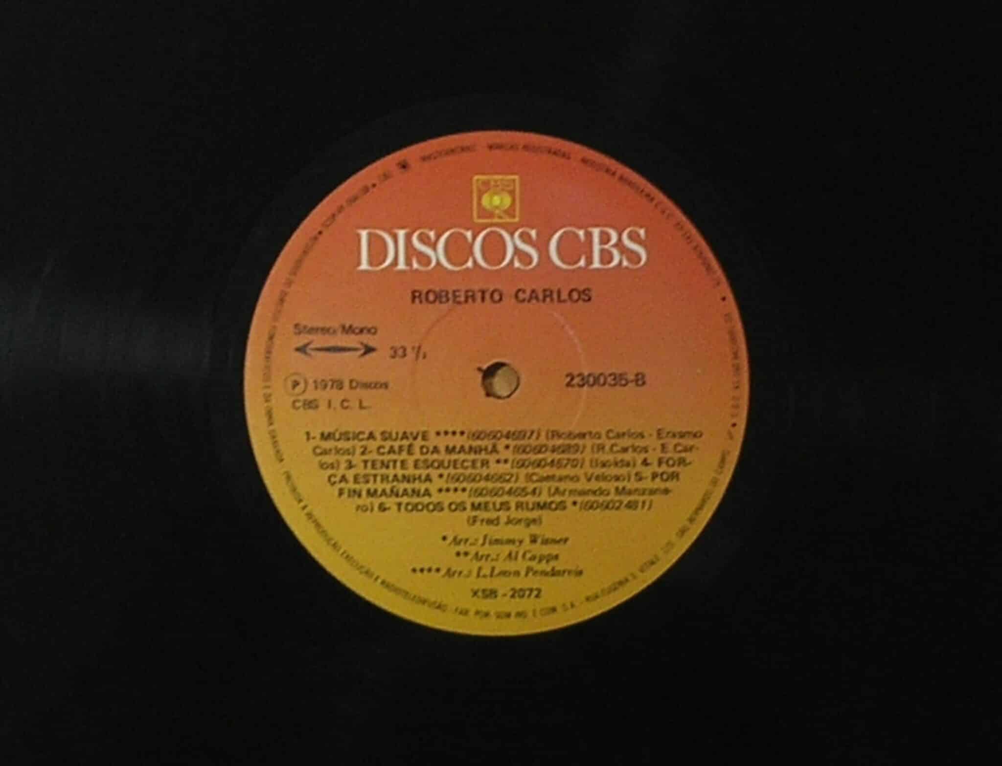 | Casa do Colecionador Álbum Vinil Disco "Roberto Carlos "- Fé - Musica suave / - Parada 1978 (Grandes Sucessos / CBS / Em muito bom estado de conservação