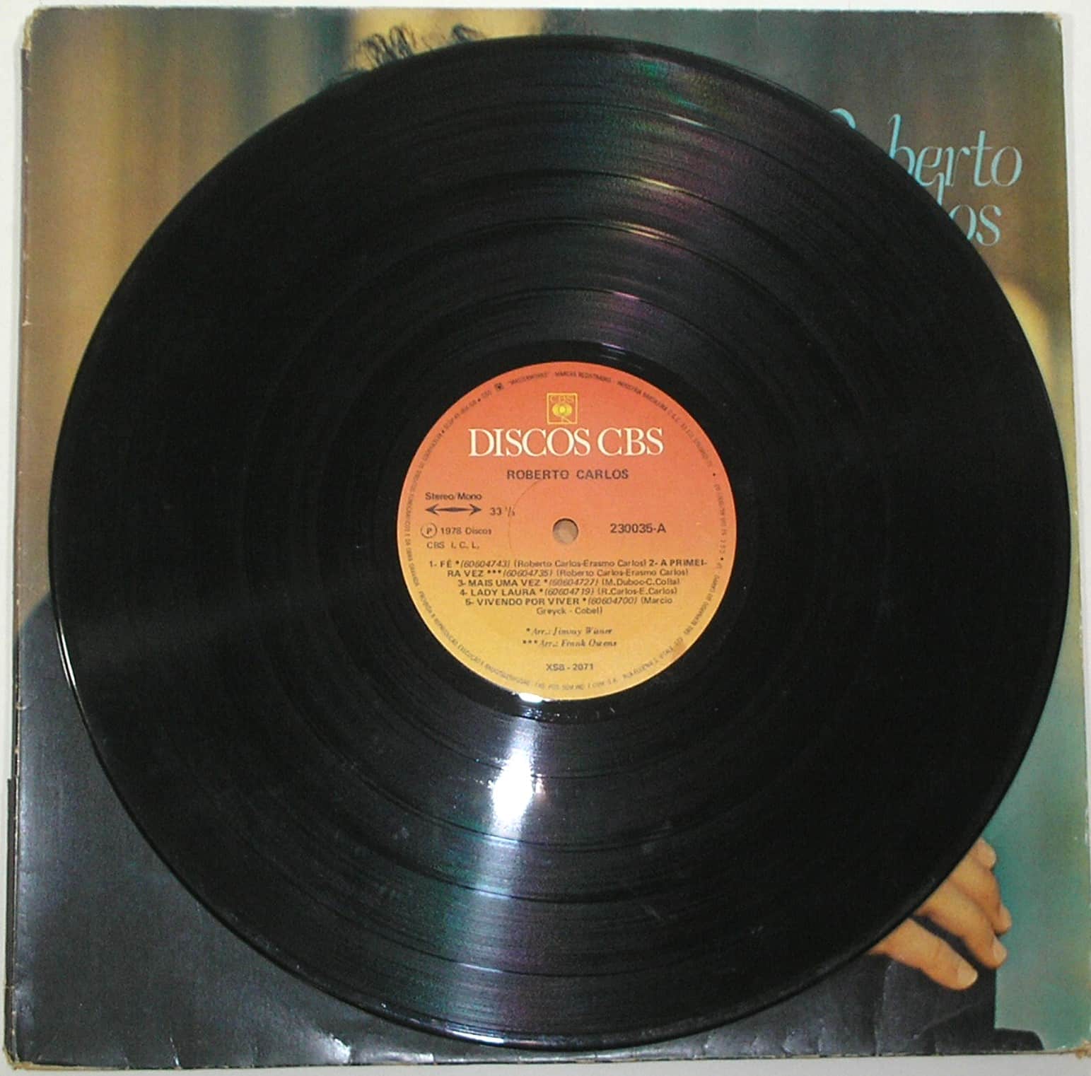 | Casa do Colecionador Álbum Vinil Disco "Roberto Carlos "- Fé - Musica suave / - Parada 1978 (Grandes Sucessos / CBS / Em muito bom estado de conservação