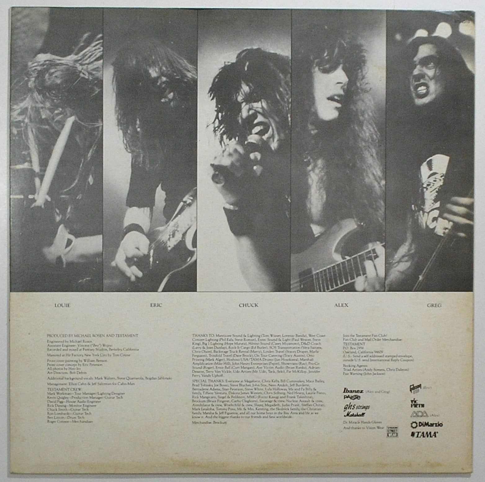 | Casa do Colecionador Álbum Vinil Disco "Testament - Souls of Black " / - Parada 1990 / Atlantic / Edição especial - Álbum de colecionador em perfeitas condiçõesr