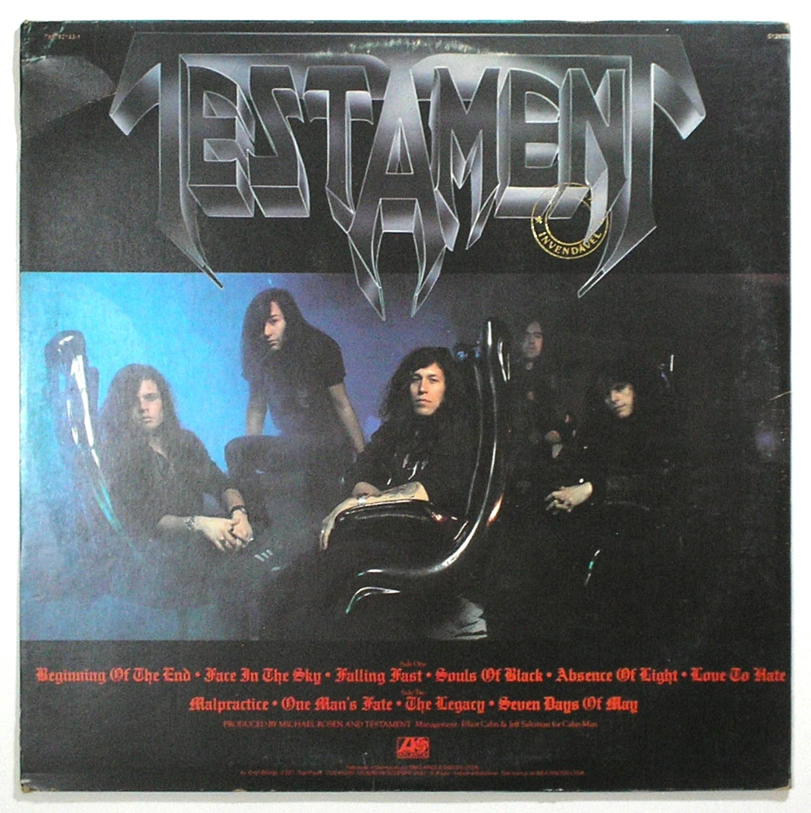 | Casa do Colecionador Álbum Vinil Disco "Testament - Souls of Black " / - Parada 1990 / Atlantic / Edição especial - Álbum de colecionador em perfeitas condiçõesr