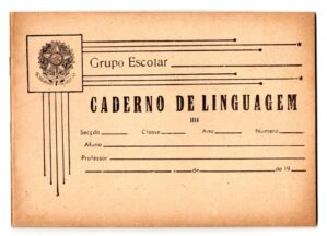 Antigo Caderno Do Grupo Escolar De Linguagem – Anos 30