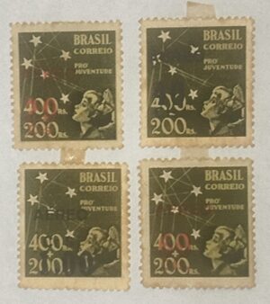 BRASIL- CORREIO AÉREO - SELO RHM #A52 a 56 - AVIAÇÃO - 1944