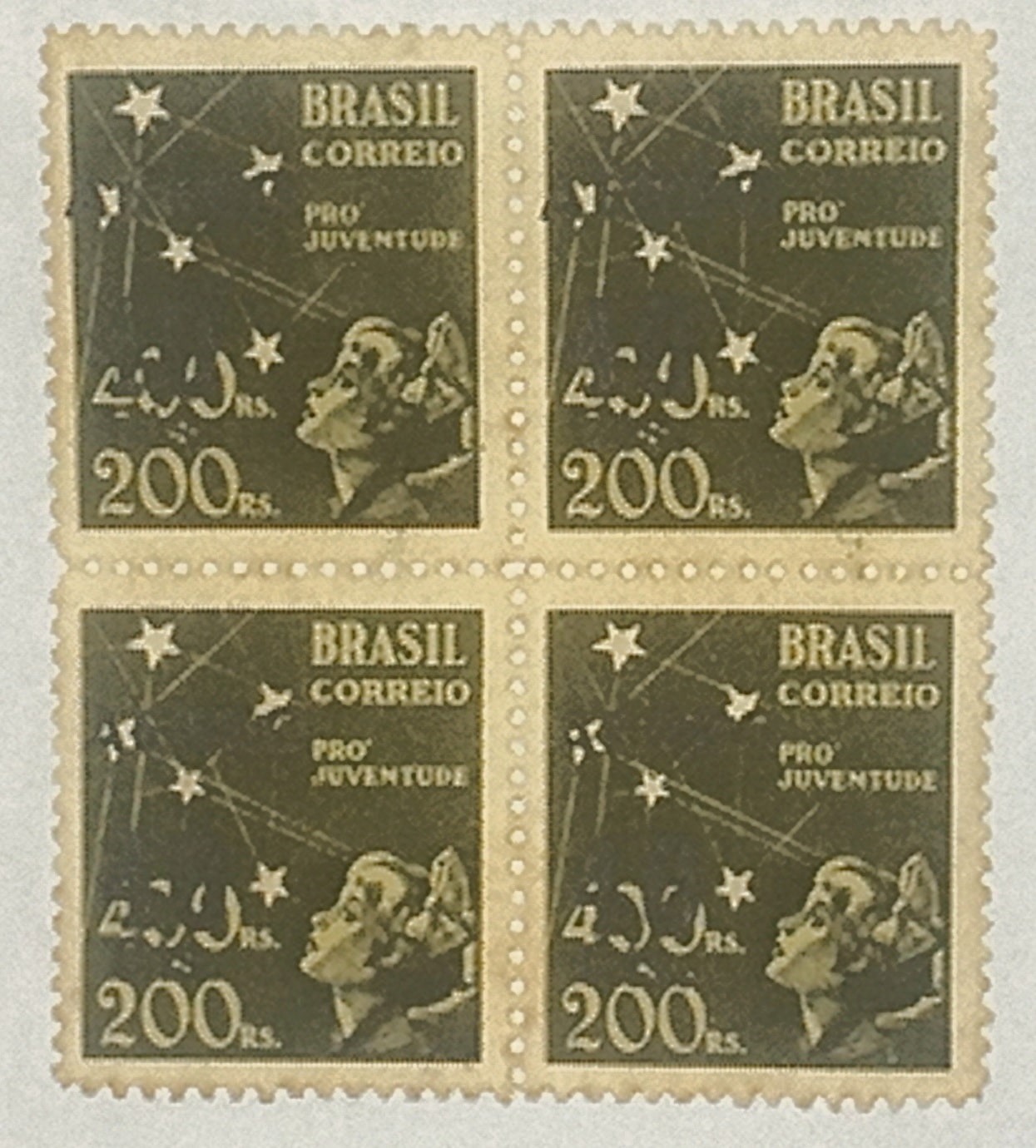 | Casa do Colecionador BRASIL- CORREIO AÉREO - SELO RHM #A53 - Cr$ 0,40 - AVIAÇÃO - 1944