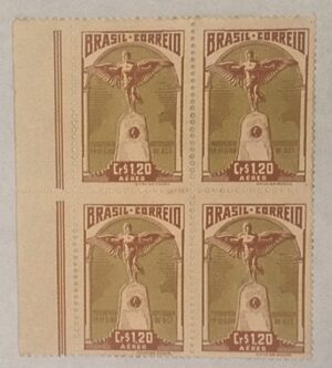 BRASIL- CORREIO AÉREO - SELO RHM #A62 - Cr$ 1,20 - AVIAÇÃO - 1947