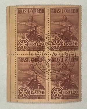 BRASIL- CORREIO AÉREO - SELO RHM #A63 - Cr$ 1,20 - AVIAÇÃO - 1948