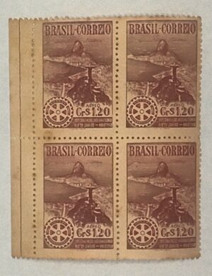 BRASIL- CORREIO AÉREO - SELO RHM #A63 - Cr$ 1,20 - AVIAÇÃO - 1948