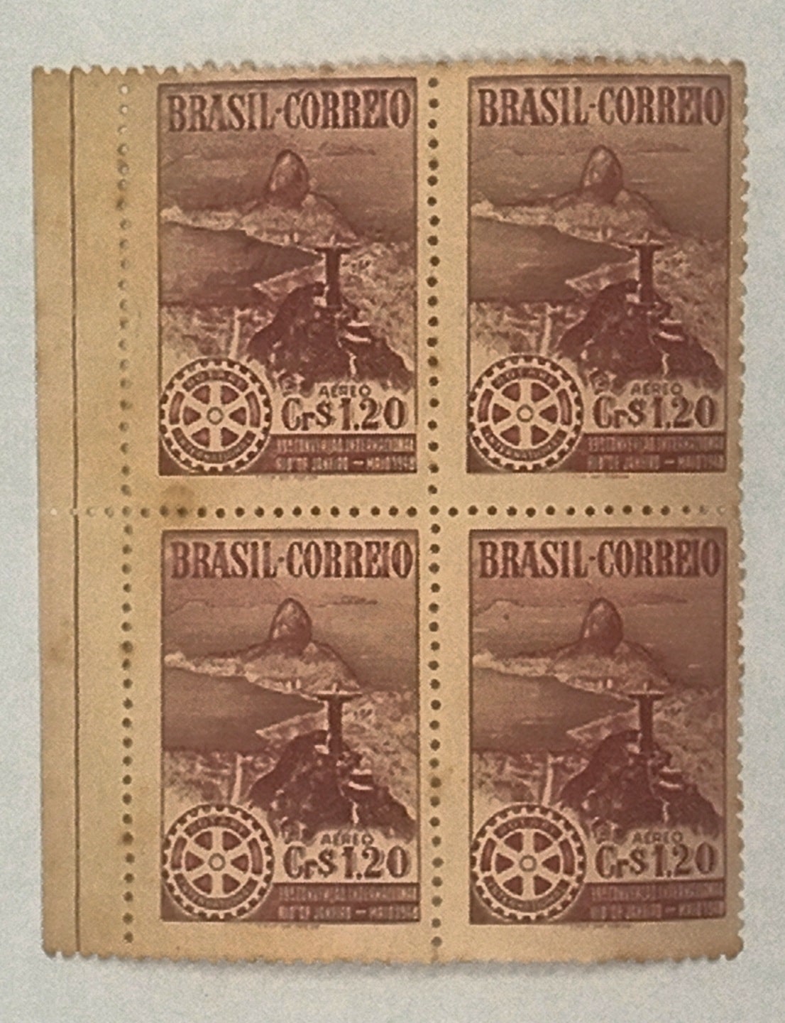 | Casa do Colecionador BRASIL- CORREIO AÉREO - SELO RHM #A63 - Cr$ 1,20 - AVIAÇÃO - 1948