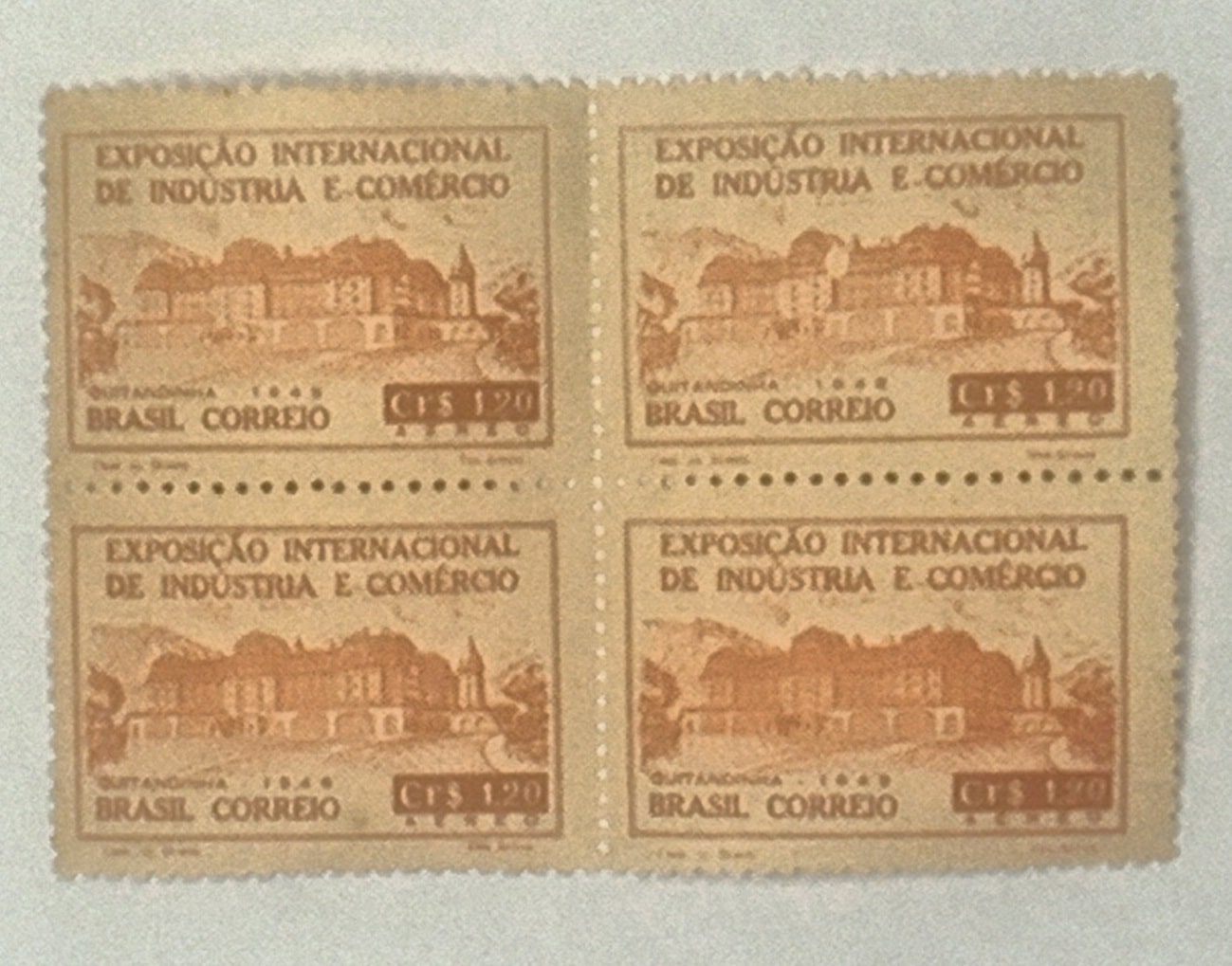 | Casa do Colecionador BRASIL- CORREIO AÉREO - SELO RHM #A65 - Cr$ 1,20 - AVIAÇÃO - 1948
