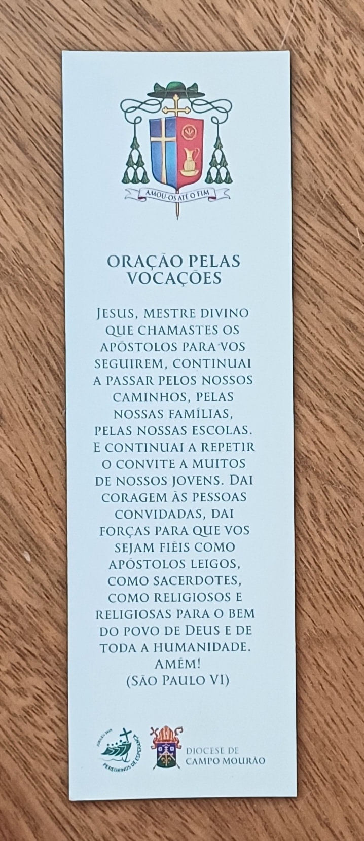 | Casa do Colecionador Cartão Marca paginas Posse canônica Dom Evandro Luiz Braun.