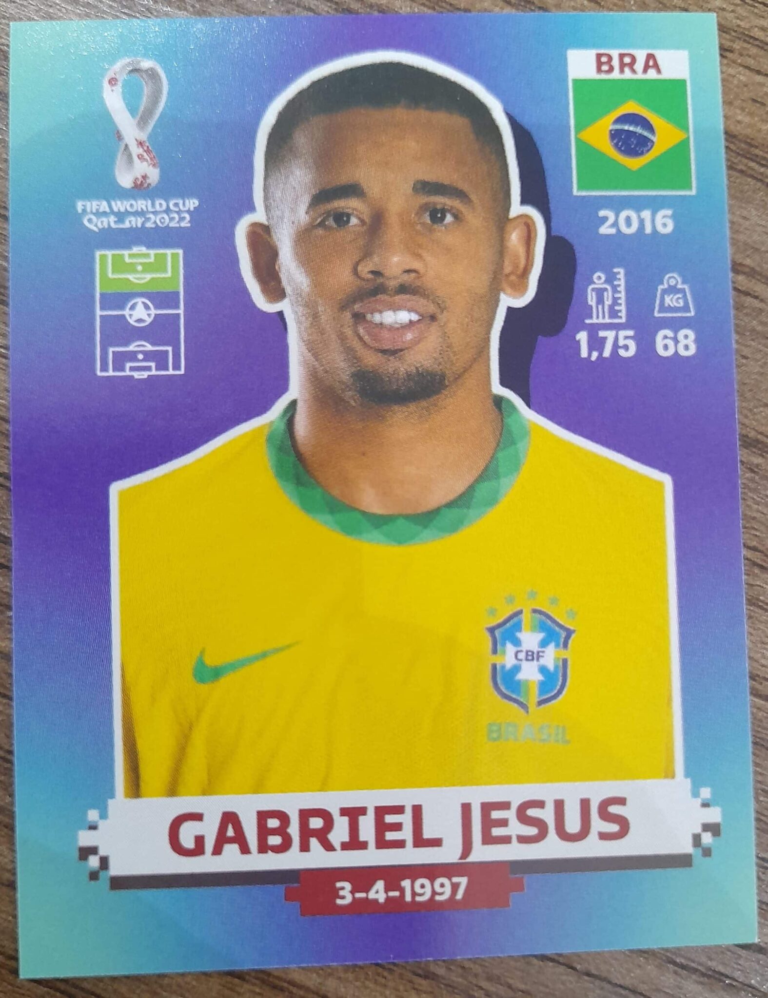 | Casa do Colecionador figurinha copa do mundo 2022 Brasil nº16