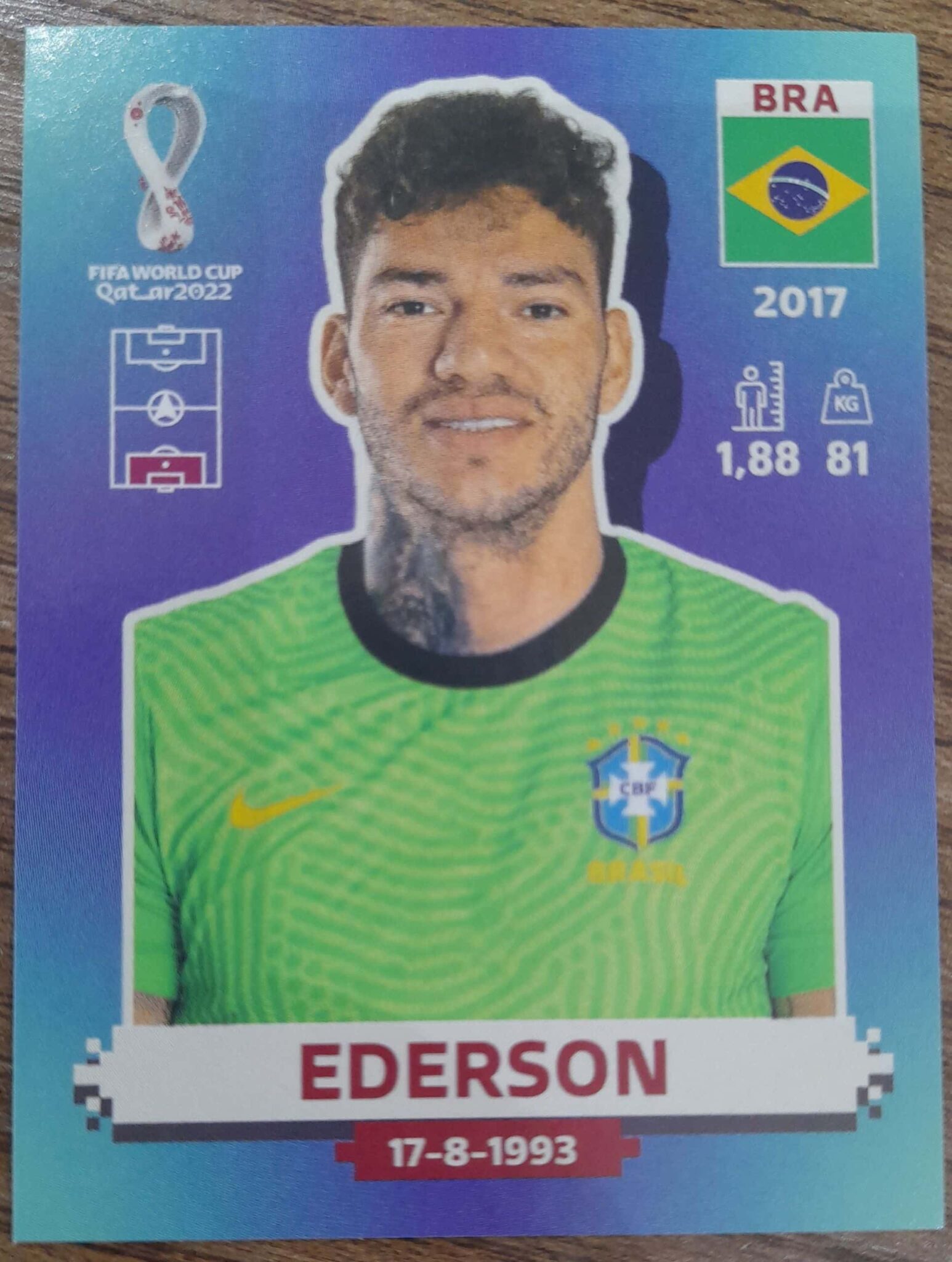 | Casa do Colecionador figurinha copa do mundo 2022 Brasil nº4